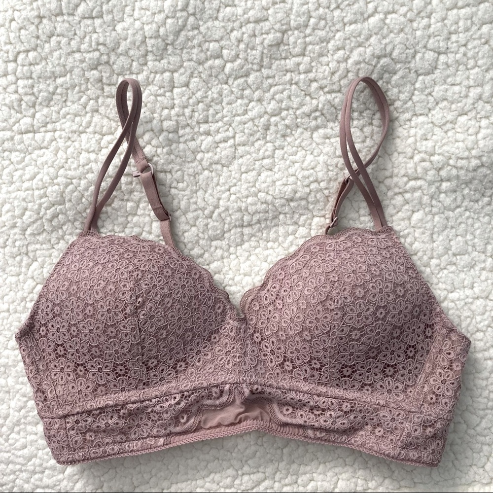 Aerie floral lace push up bralette 36A